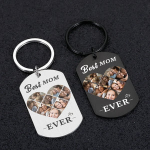 Custom 8-Photo Keychain - Gift for Mom