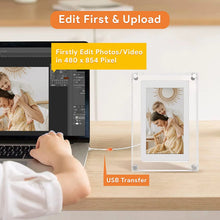 Load image into Gallery viewer, Personalized Acrylic Digital Photo Frame
