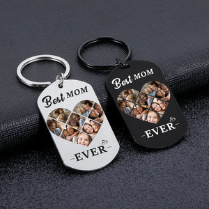 Custom 8-Photo Keychain - Gift for Mom