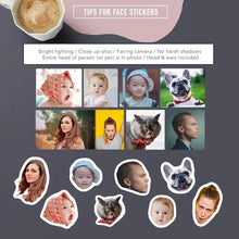 Load image into Gallery viewer, Personalized Face Stickers 25pcs
