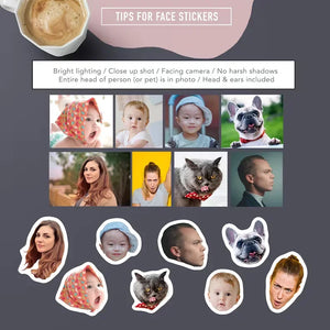 Personalized Face Stickers 25pcs